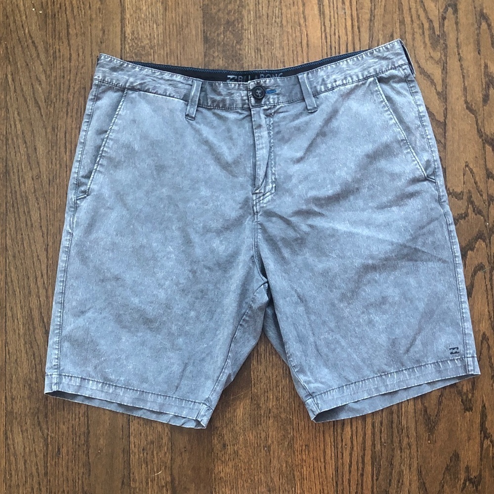 Billabong Signature Submersibles Light Gray Flat Front Swim Trunks